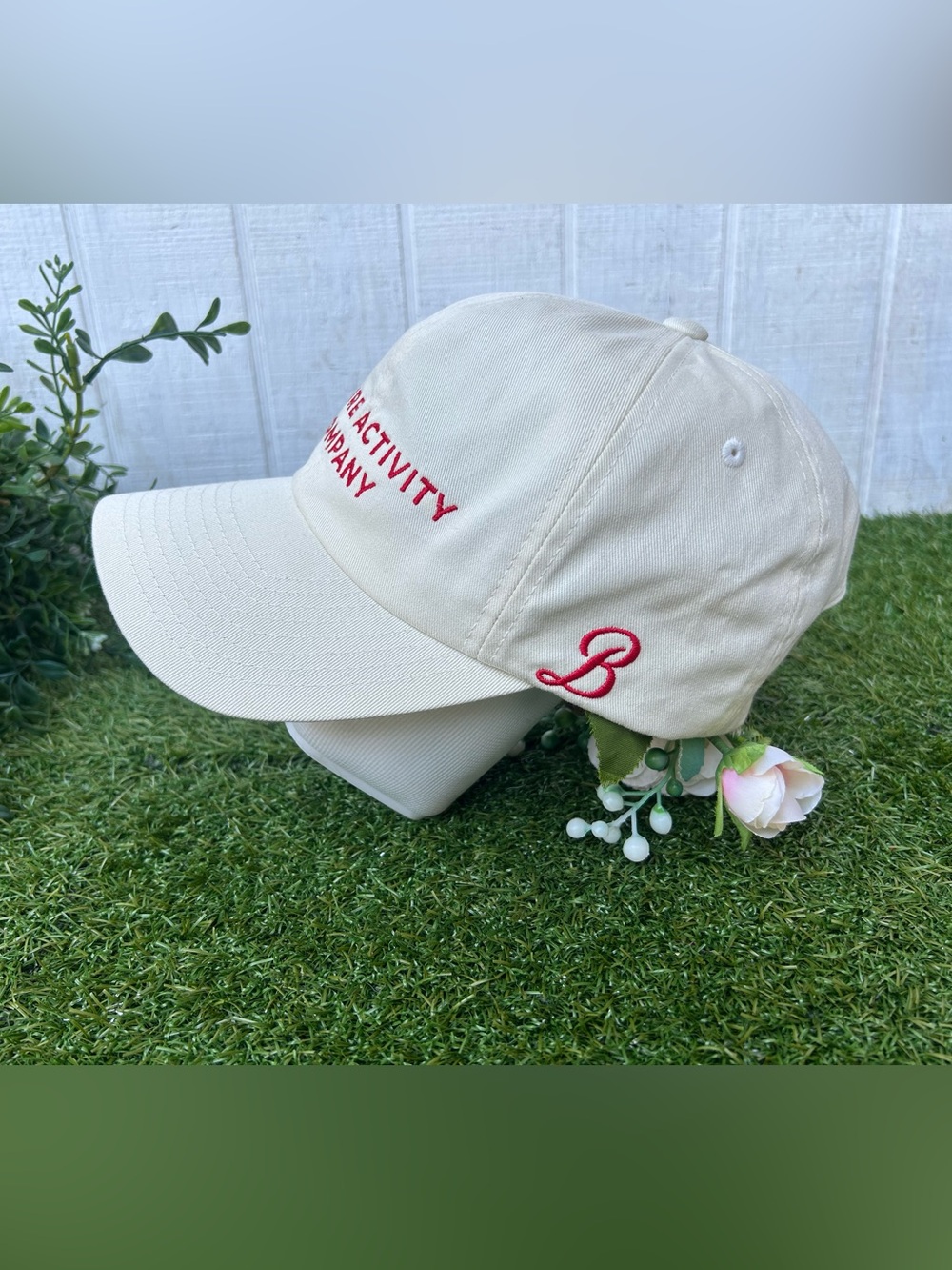 Brixton women Cream Baseball Cap with Subtle Embroidered Logo one size like new - Picture 7 of 16